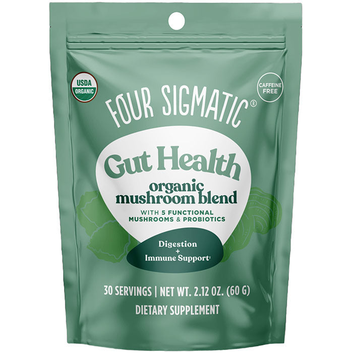 Gut Health Organic Mushroom Blend, Caffeine Free, 2.12 oz (60 g), Four Sigmatic