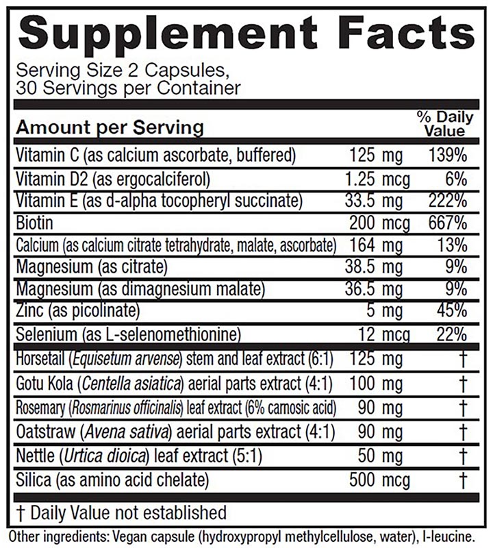 Luminous, Hair, Skin & Nails Support, 60 Vegetarian Capsules, Vitanica