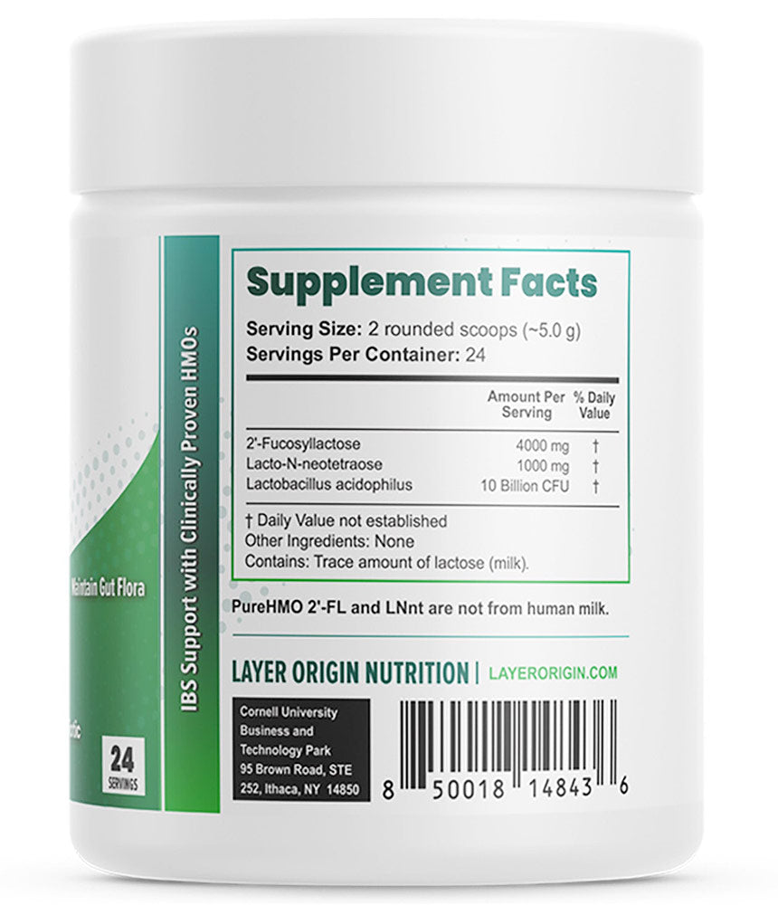 PureHMO IBS Support with IBS Defend Probiotic, 24 Servings, Layer Origin Nutrition