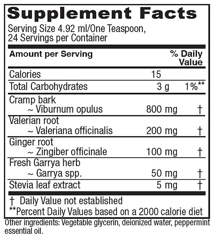 Tasty Tonics Cramp Calm Tonic, Menstrual Support, 4 oz, Vitanica