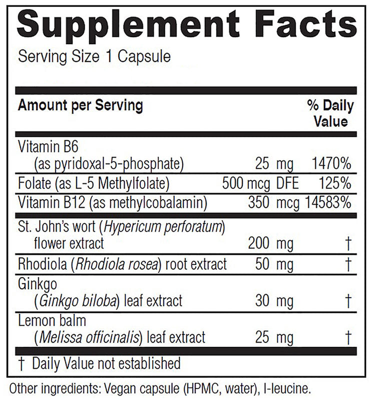 Uplift, Emotional Support, 60 Vegetarian Capsules, Vitanica