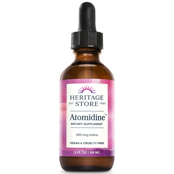 Atomidine Drops, 450 mcg Iodine, Unflavored, 2 oz, Heritage Products