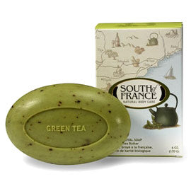 French Milled Vegetable Bar Soap, Green Tea, 6 oz, South of France