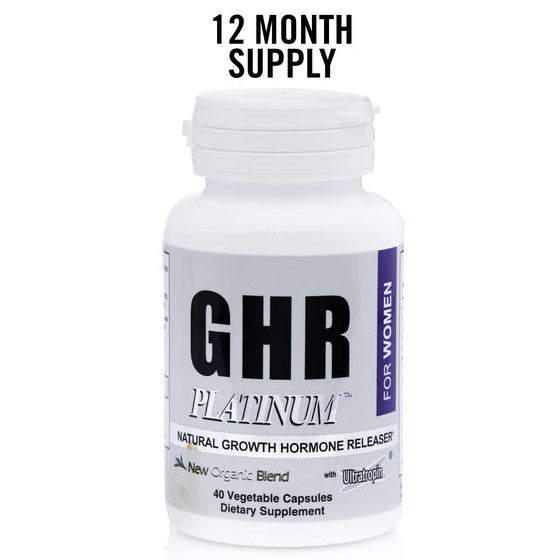 Women's GHR Platinum, 40 Capsules x 12 Bottles (12 Month Supply)