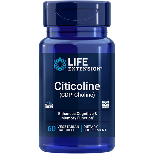 Citicoline (CDP-Choline), 60 Vegetarian Capsules, Life Extension