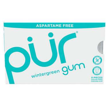 Chewing Gum Blister Pack - Wintergreen, 9 Pieces, PUR