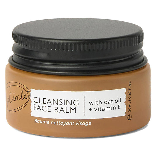 Cleansing Face Balm with Oat Oil + Vitamin E Travel Size, 0.67 oz, UpCircle Beauty
