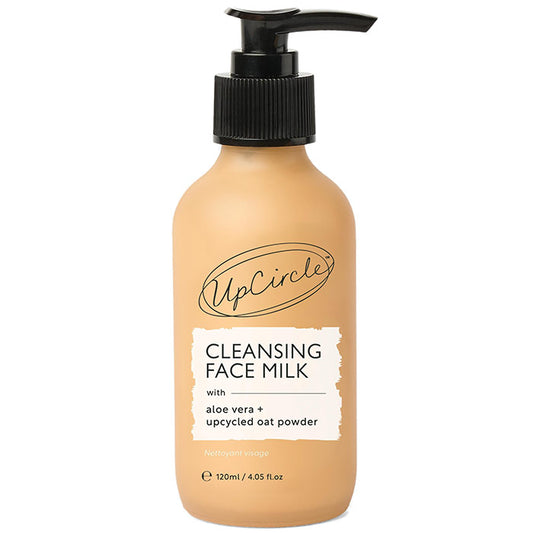 Cleansing Face Milk with Aloe Vera + Upcycled Oat Powder, 4.05 oz, UpCircle Beauty