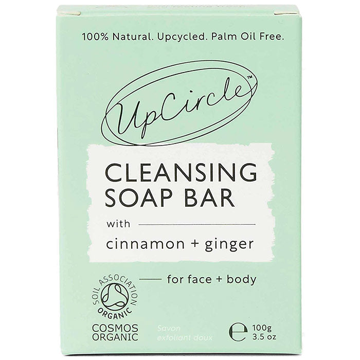 Cleansing Soap Bar with Cinnamon + Ginger, 3.5 oz, UpCircle Beauty