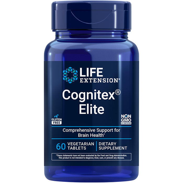 Cognitex Elite, Comprehensive Brain Health Support, 60 Tablets, Life Extension