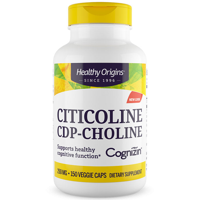Citicoline CDP-Choline (Cognizin) 250 mg, Value Size, 150 Veggie Capsules, Healthy Origins