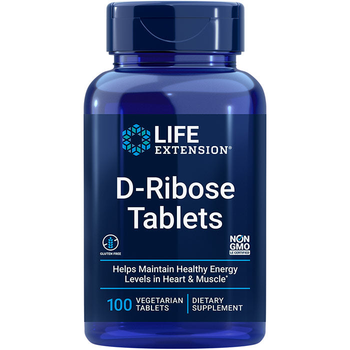 D-Ribose Tablets, 100 Vegetarian Tablets, Life Extension