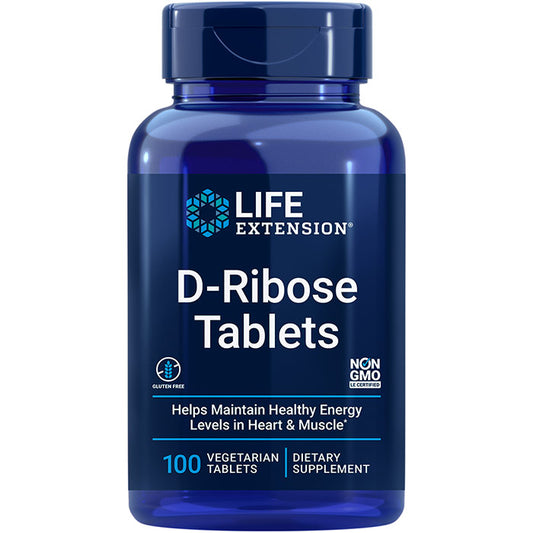 D-Ribose Tablets, 100 Vegetarian Tablets, Life Extension