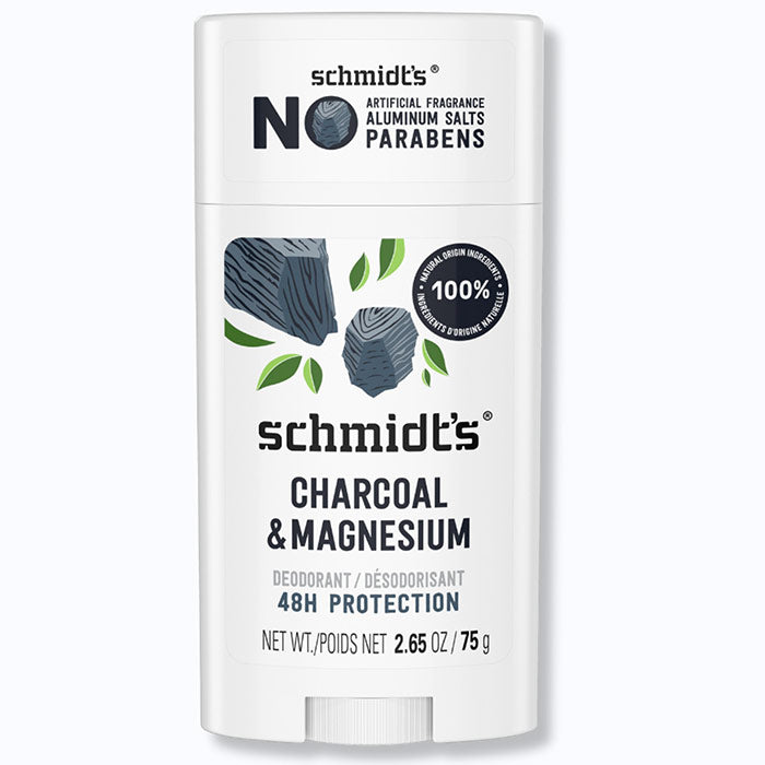 Deodorant Stick, Charcoal & Magnesium, 2.65 oz, Schmidt's Deodorant