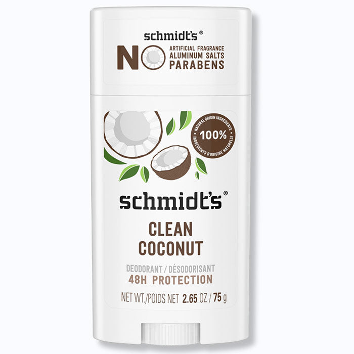 Deodorant Stick, Clean Coconut, 2.65 oz, Schmidt's Deodorant