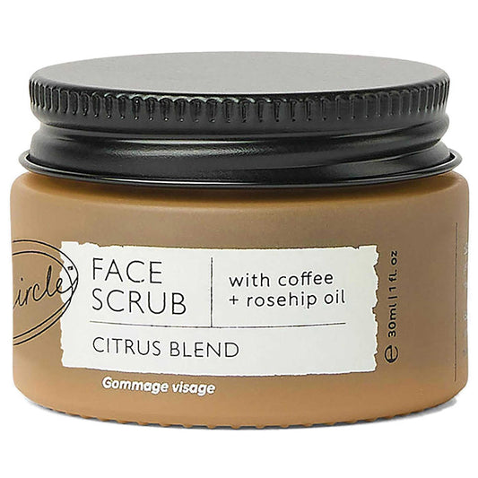 Face Scrub Citrus Blend with Coffee + Rosehip Oil Travel Size, 1 oz, UpCircle Beauty