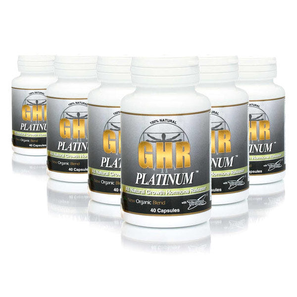 Original GHR Platinum, 40 Capsules x 6 Bottles (6 Month Supply)