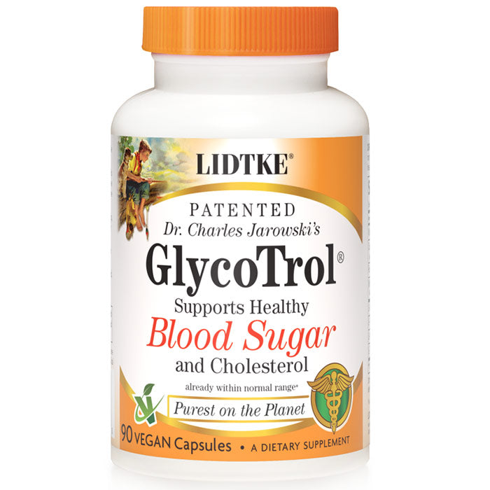 GlycoTrol, Supports Healthy Blood Sugar & Cholesterol, 90 Vegan Capsules, Lidtke