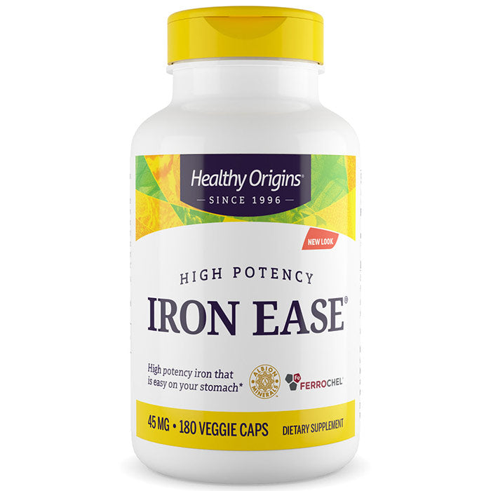 Healthy Origins, Iron Ease, 180 Veggie Capsules