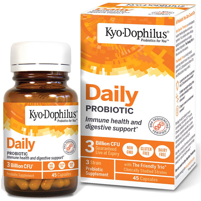 Kyo-Dophilus Daily Probiotic, 45 Capsules, Wakunaga Kyolic