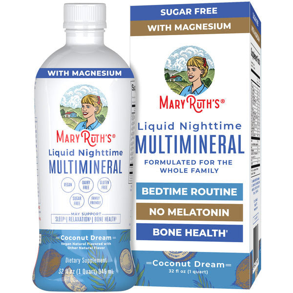 Liquid Nighttime Multimineral, Coconut Dream, 30 oz (887 ml), MaryRuth's