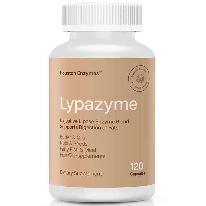 Lypazyme, Supports Digestion of Fats, 120 Capsules, Houston Enzymes