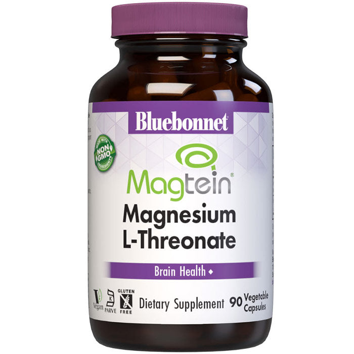 Magnesium L-Threonate, 90 Vegetable Capsules, Bluebonnet Nutrition
