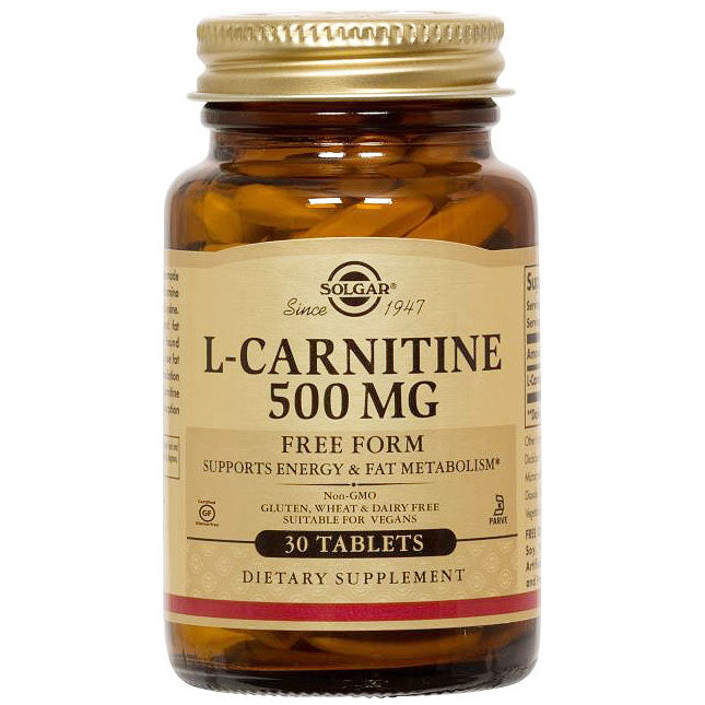 L-Carnitine 500 mg, 60 Tablets, Solgar