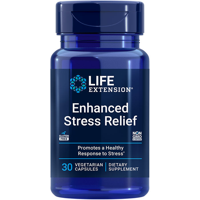 Enhanced Stress Relief, 30 Vegetarian Capsules, Life Extension
