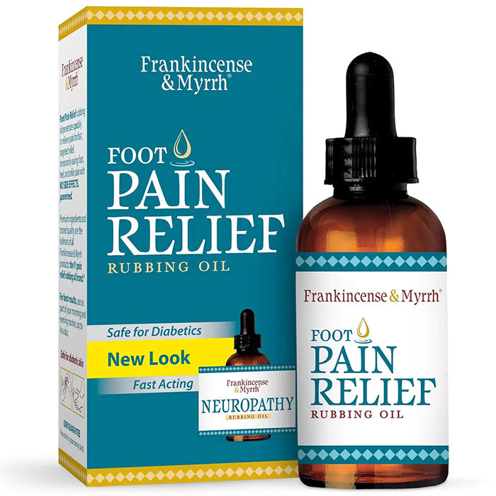 Foot Pain Relief Rubbing Oil, 2 oz, Frankincense & Myrrh