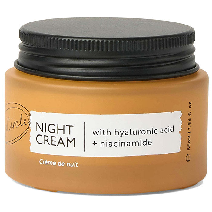 Night Cream with Hyaluronic Acid + Niacinamide, 1.86 oz, UpCircle Beauty