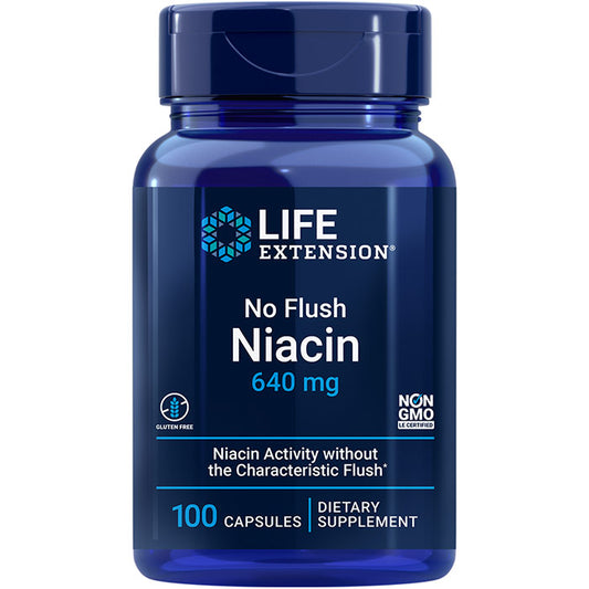 No Flush Niacin (Inositol Hexanicotinate), 100 Capsules, Life Extension