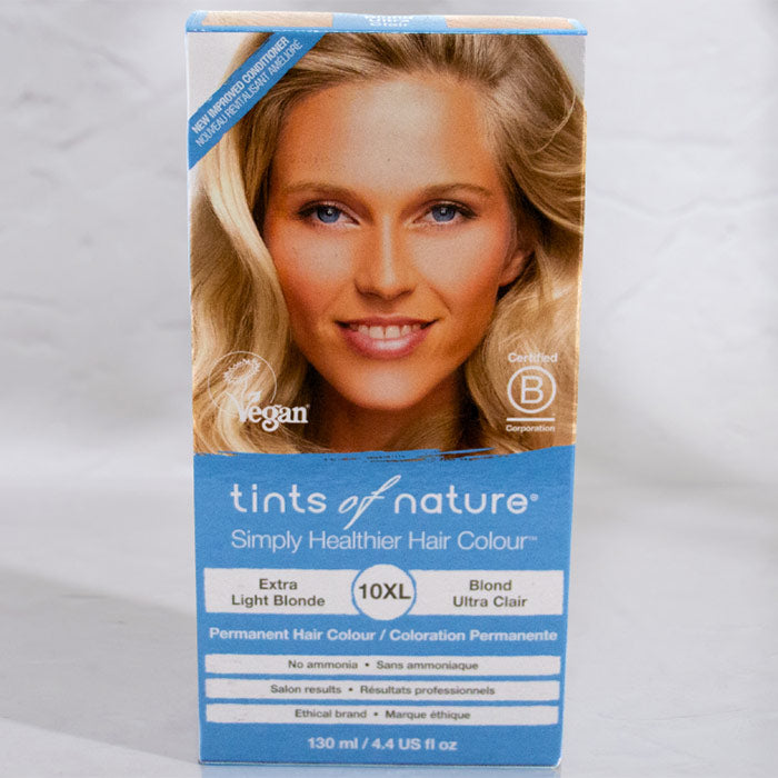 Permanent Hair Colour 10XL Extra Light Blonde, 4.4 oz, Tints of Nature