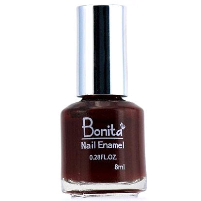 Bonita Petite Nail Enamel - Berry, Mini Nail Polish, 0.28 oz (8 ml), Bonita Cosmetics