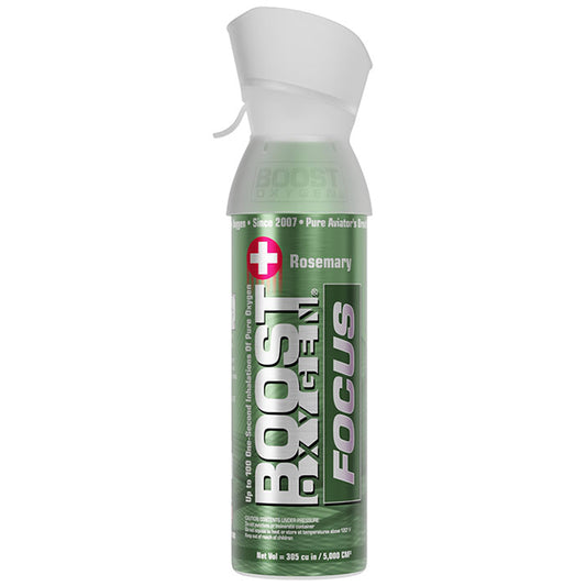 95% Pure Oxygen Supplement, Portable Canister, Focus (Rosemary), Medium (5 Liter), Boost Oxygen
