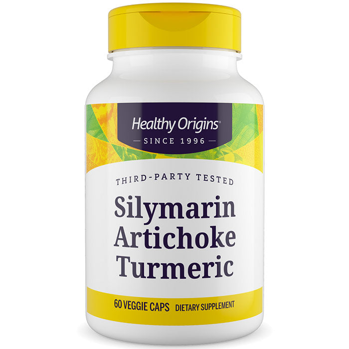 Silymarin Artichoke Turmeric, 60 Veggie Capsules, Healthy Origins