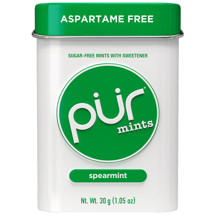 Sugar Free Mints - Spearmint, 30 Pieces, PUR