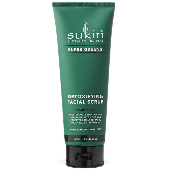 Super Greens Detoxifying Facial Scrub, 4.23 oz, Sukin