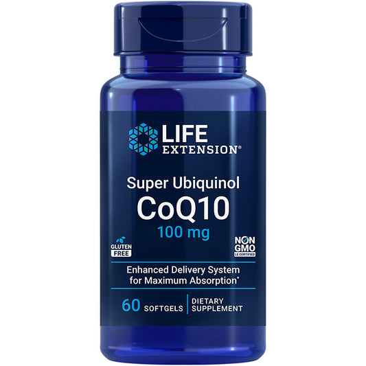 Super Ubiquinol Coq10 100 mg, 60 Softgels, Life Extension