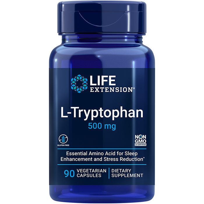 L-Tryptophan 500 mg, 90 Vegetarian Capsules, Life Extension