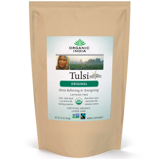 Tulsi (Holy Basil) Original Tea, Loose Leaf, Value Size, 1 lb, Organic India
