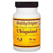 Ubiquinol (Kaneka QH) 50 mg, 60 SoftGels, Healthy Origins