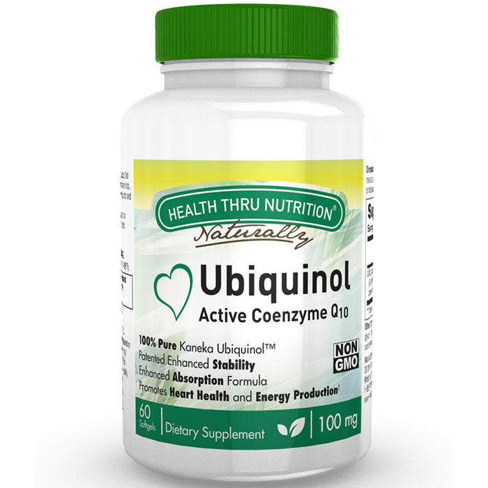 Ubiquinol CoQ10 100 mg, Value Size, 120 Softgels, Health Thru Nutrition