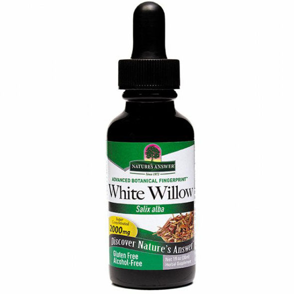 White Willow Bark Extract Liquid Alcohol-Free, 1 oz, Nature's Answer ...