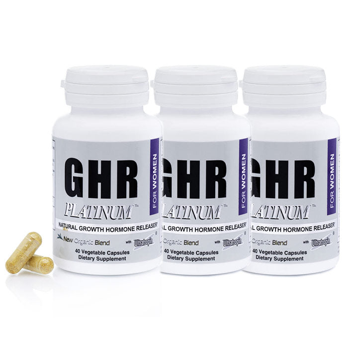 Women's GHR Platinum, 40 Capsules x 3 Bottles (90 Day Supply)