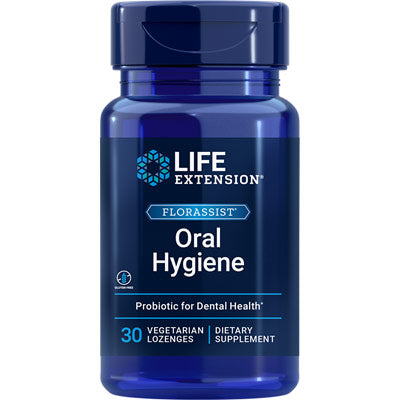 FLORASSIST Oral Hygiene, Probiotic for Dental Health, 30 Vegetarian Lozenges, Life Extension