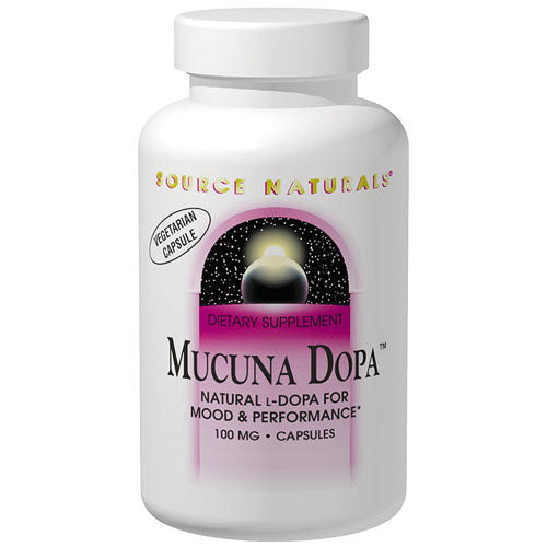 Mucuna Dopa 100mg, 120 Vegi Capsules, Source Naturals