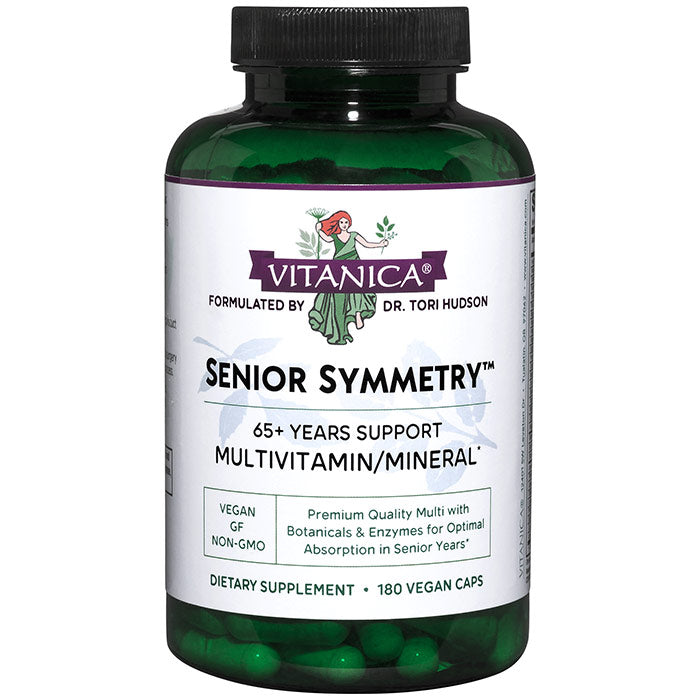 Senior Symmetry, 65+ Multivitamin, 180 Vegetarian Capsules, Vitanica