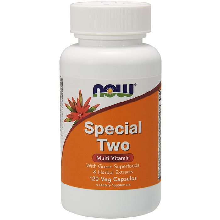 Special Two, Multi Vitamin with Greens & Herbs, 120 Veg Capsules, NOW