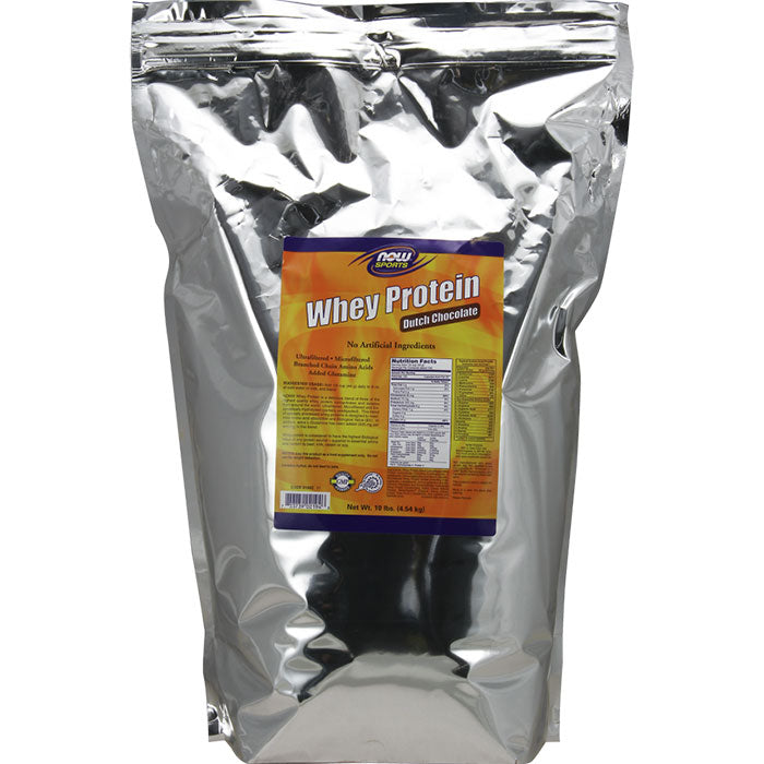 Whey Protein Chocolate Mega Pack, 10 lb, NOW Foods
